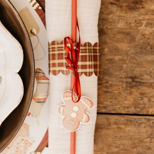 Set 8 Portatovaglioli Natalizi Con Decorazioni - Lega E Strass, Albero Di Natale, Cervo, Campane