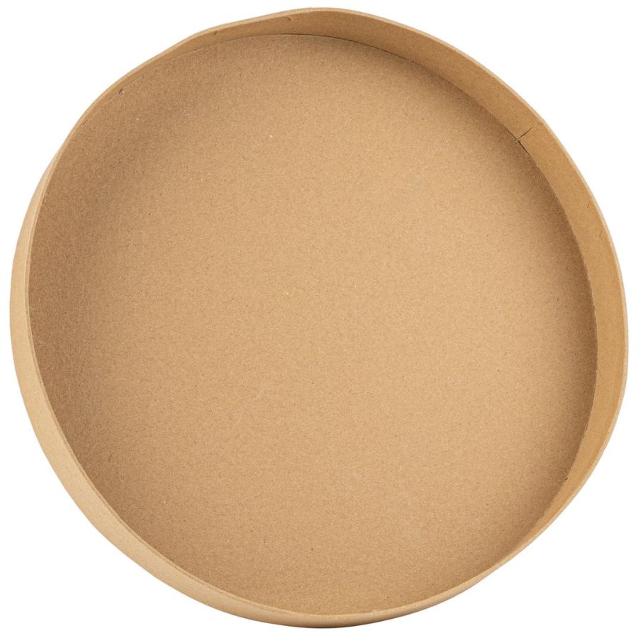 Vassoio rotondo in cartone Kraft - Ø30 cm - Alimenti