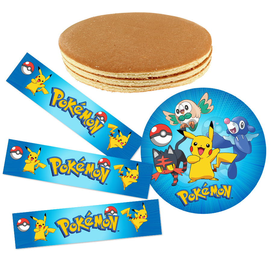 Kit torta Pokemon - Pan di spagna classico