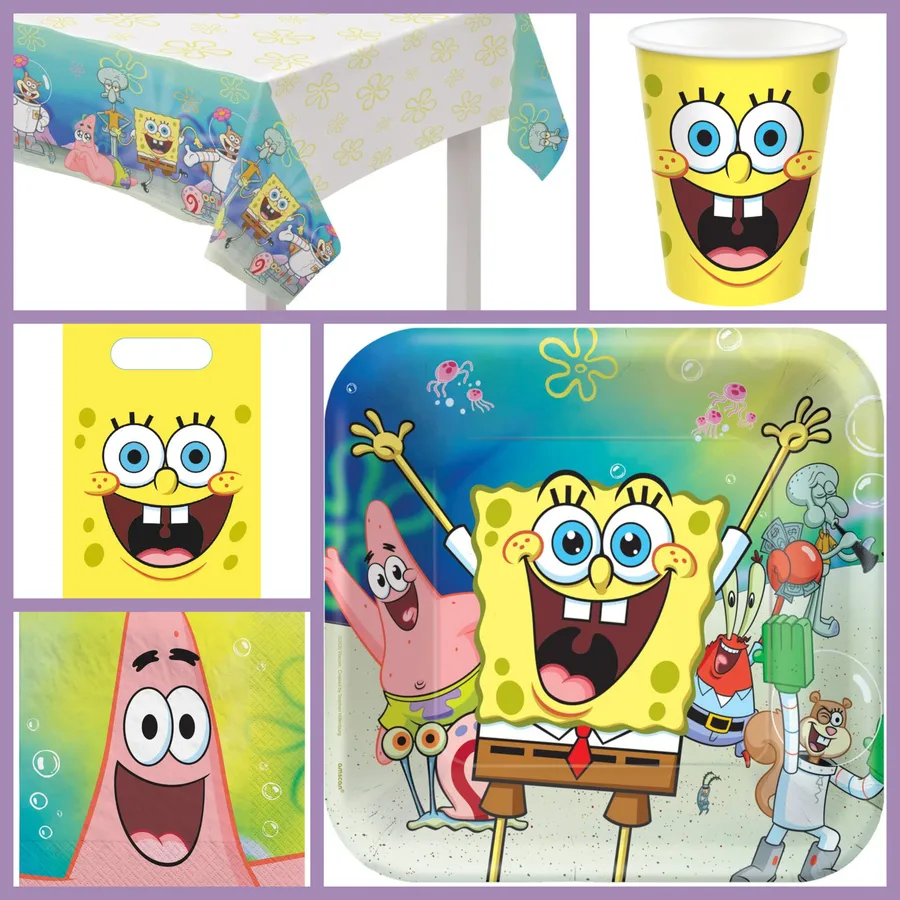 Grande Party Box Spongebob per il compleanno del tuo bambino