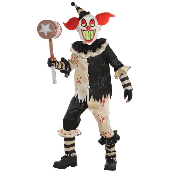 Costume da clown terrificante taglia 8-10 anni