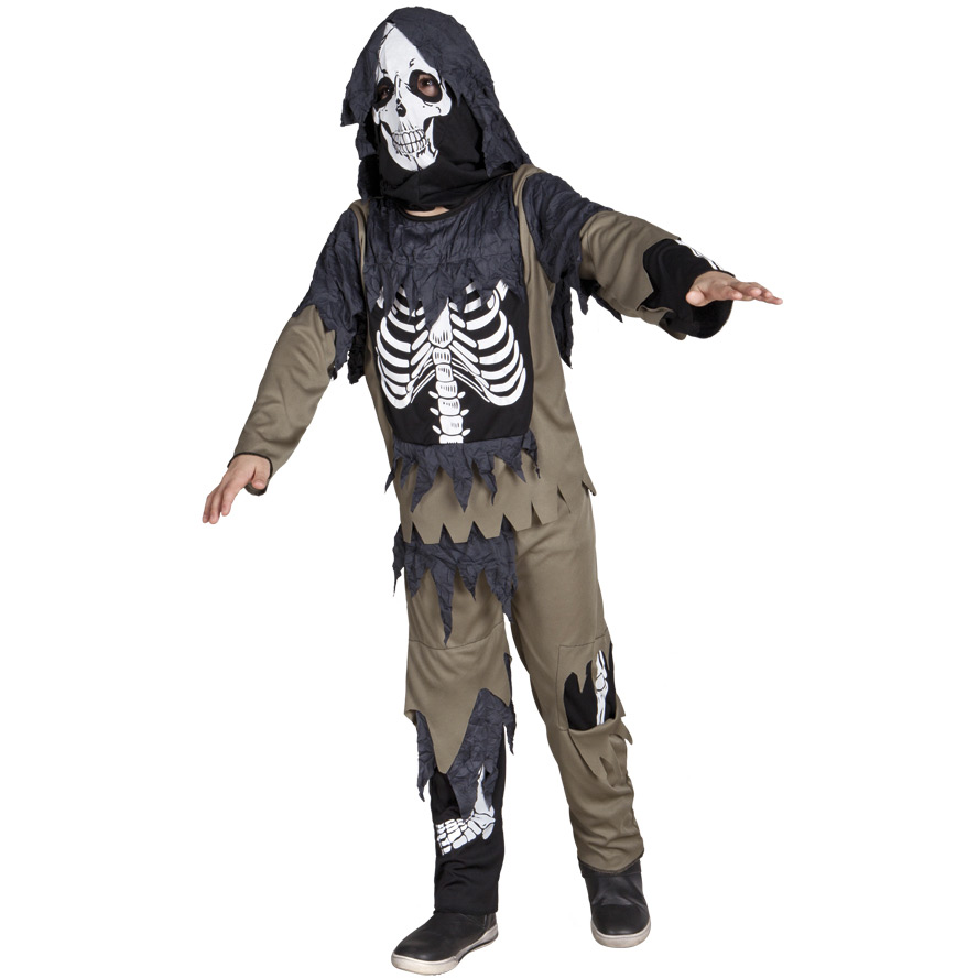 Travestimento Scheletro Zombie passamontagna 7-9 anni