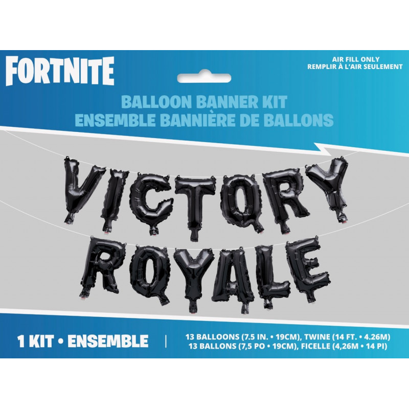 Guirlanda 13 palloncini Fortnite - Victory Royale - Annikids
