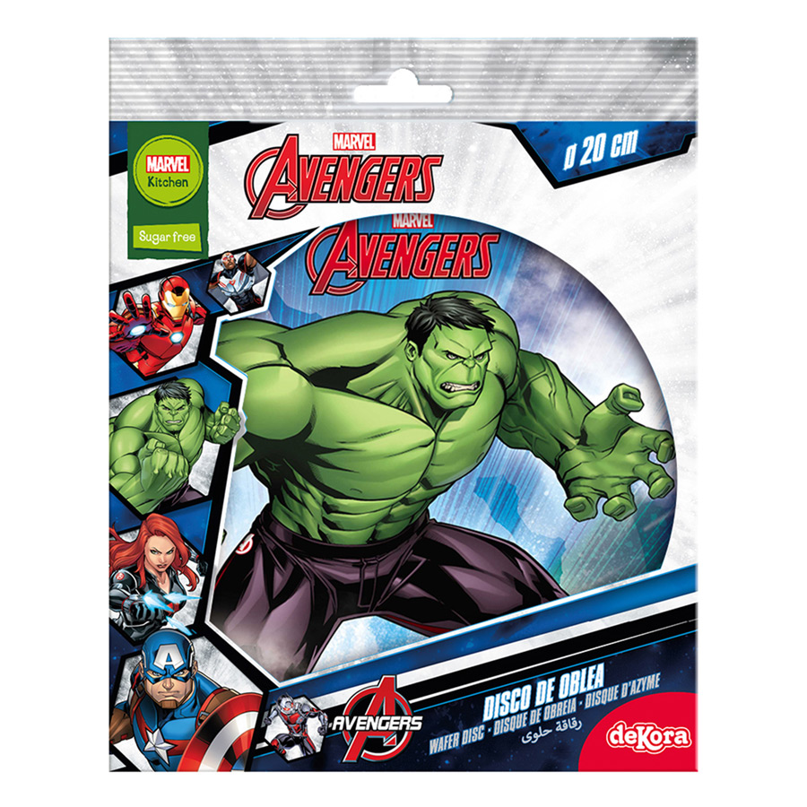 Disco Avengers - Hulk - Azimo (20 cm) per il compleanno del tuo