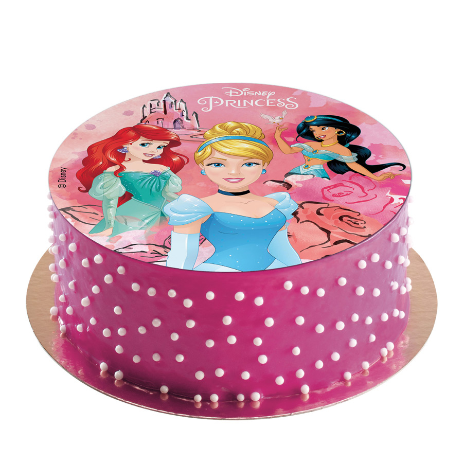 Disco Principesse Disney (20 cm) - Commestibile per il compleanno