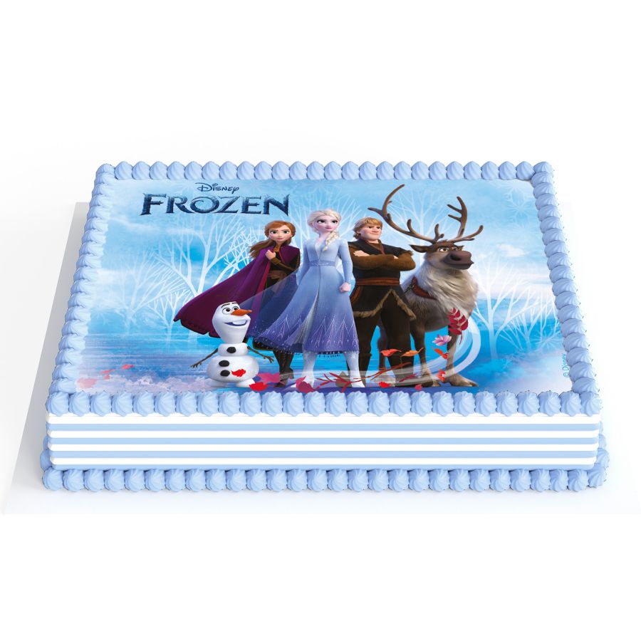 Piatto rettangolare Frozen - Commestibile per il compleanno del