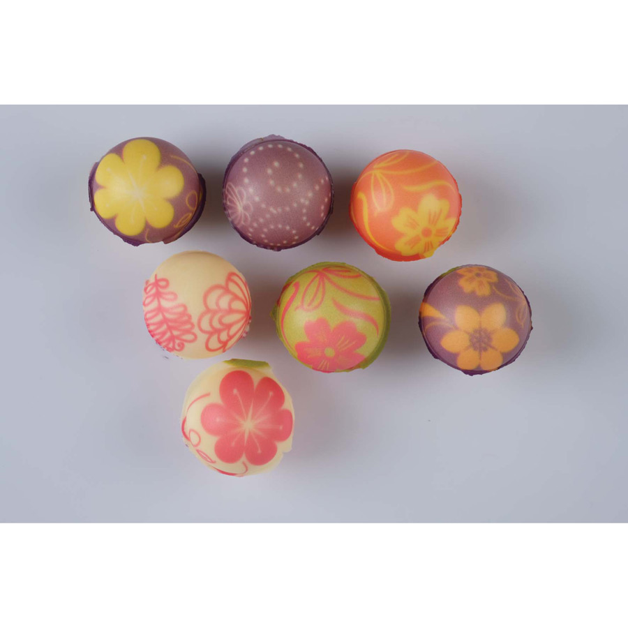 4 Palline Primaverili - Cioccolato Bianco