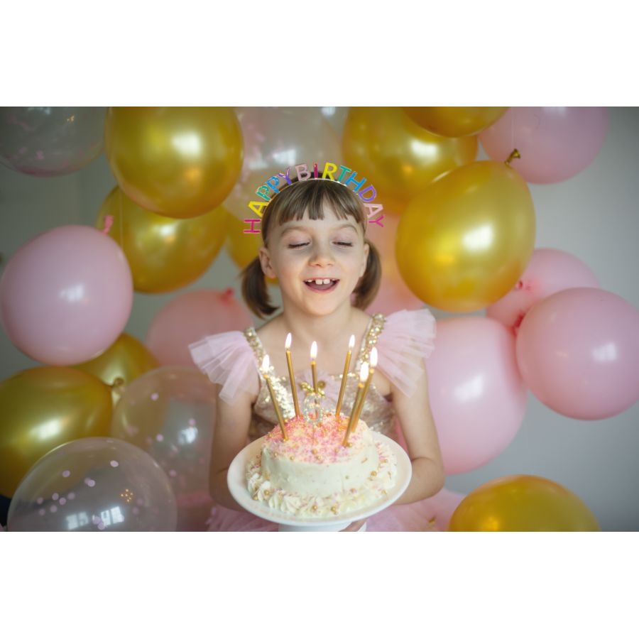 Cerchietto Arcobaleno di Buon Compleanno per il compleanno del tuo bambino  - Annikids