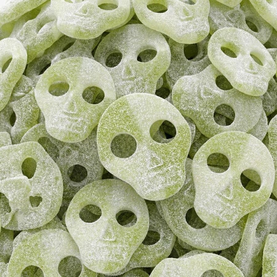 10 caramelle a forma di teschio a forma di mela