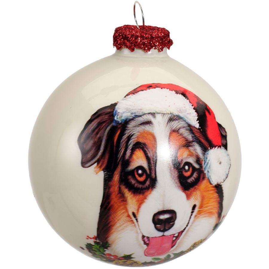 1 Pallina di Natale - Cane - Pastore australiano
