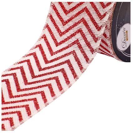 Ruban Jute - Rouge N°3