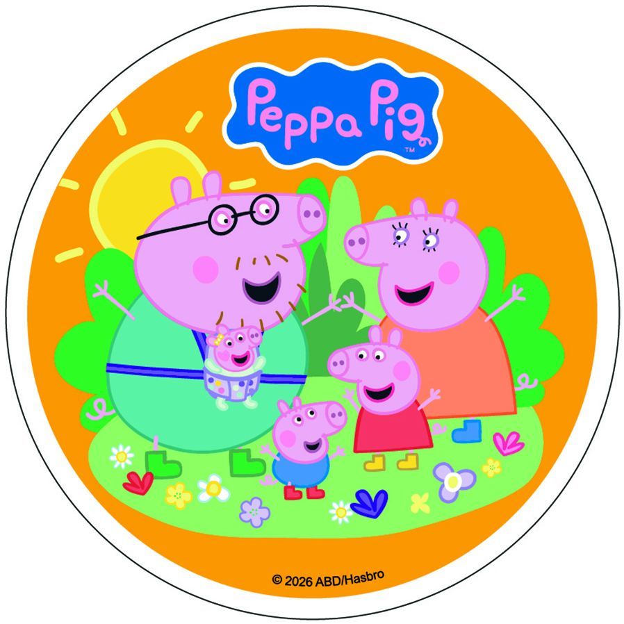 Disco di wafer di Peppa Pig da 21 cm