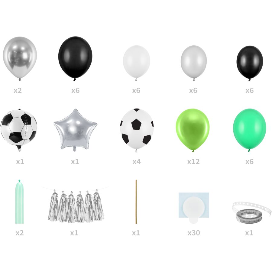 Kit arco di palloncini calcio per il compleanno del tuo bambino - Annikids