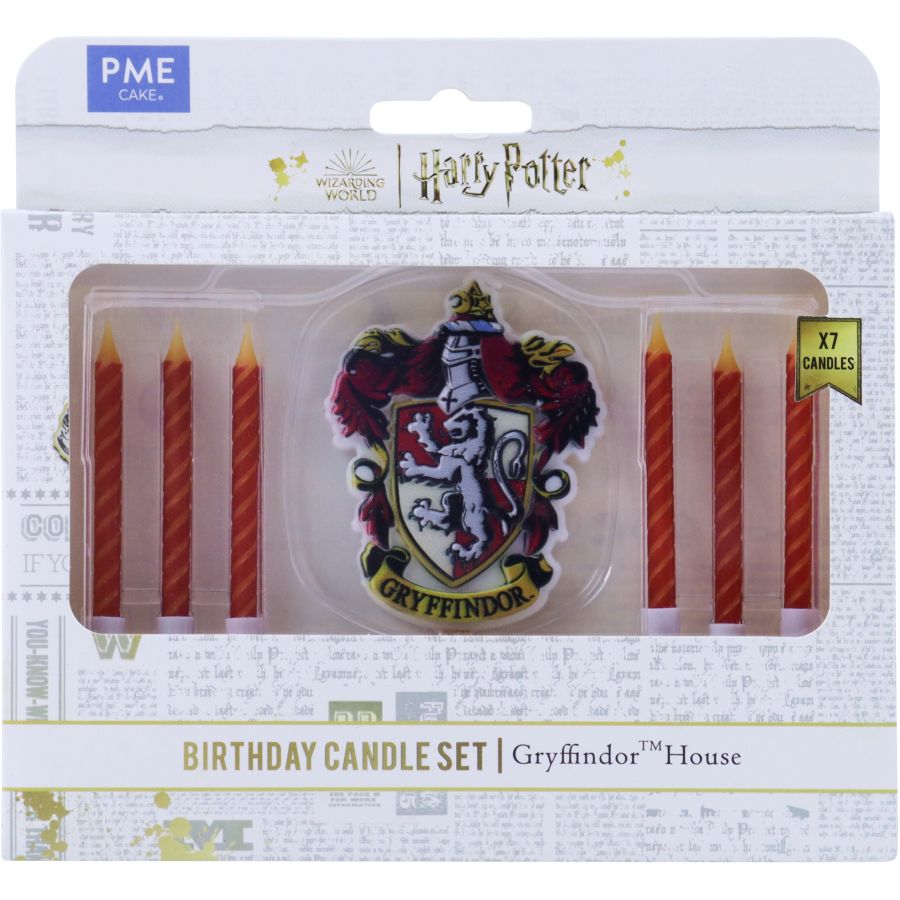 Set di 7 candele di Harry Potter - Grifondoro per il compleanno del tuo  bambino - Annikids