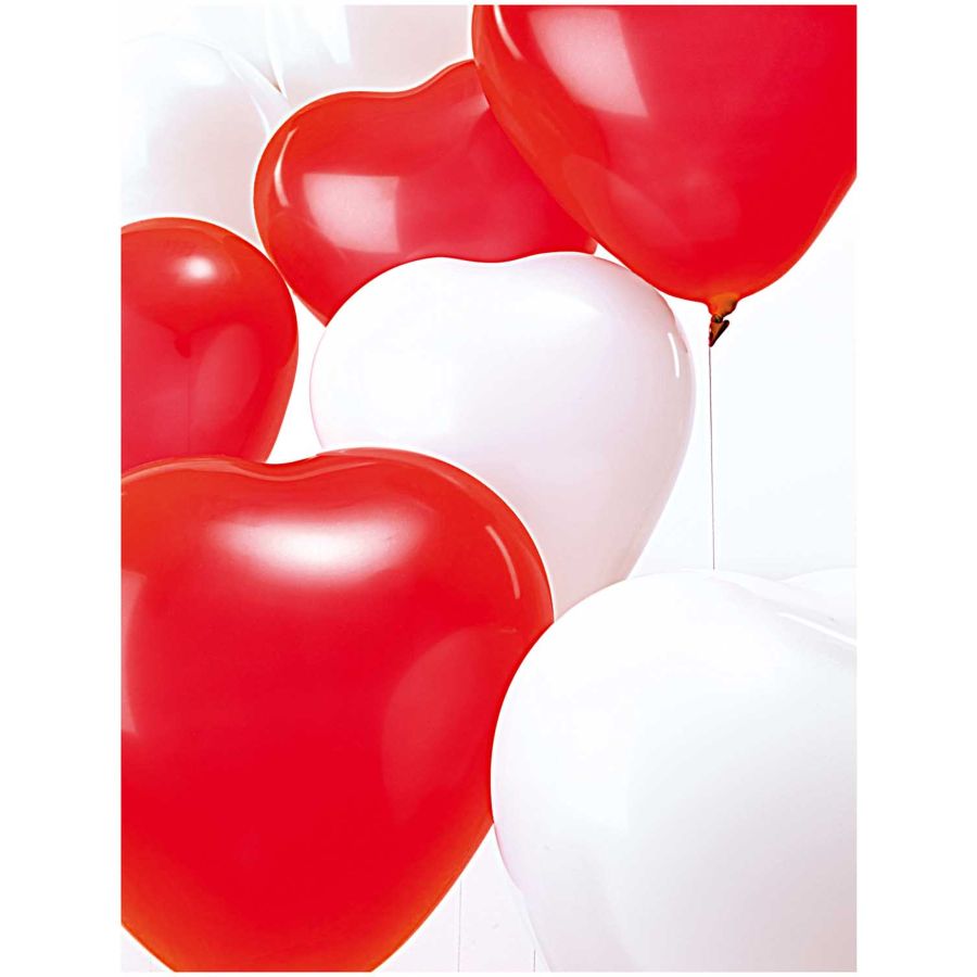 12 Palloncini Cuore - Rosso per il compleanno del tuo bambino - Annikids