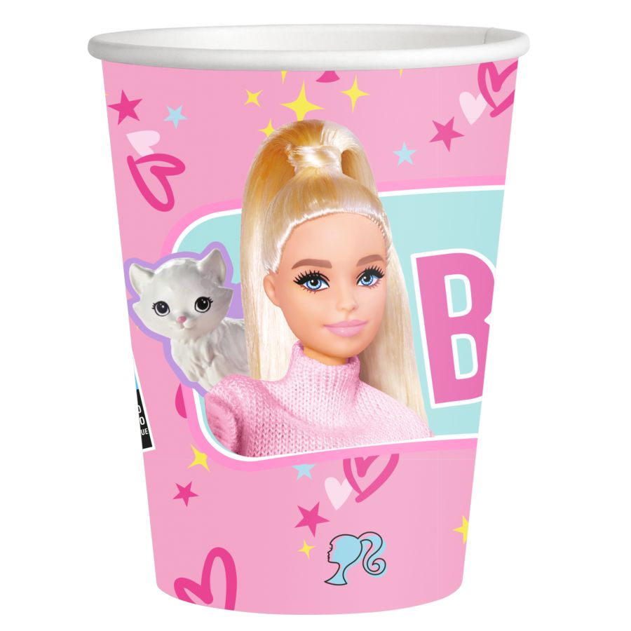 8 vasos de Barbie