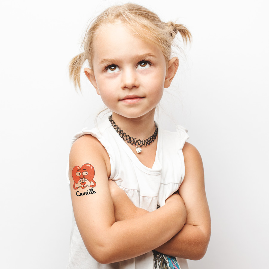 8 tatuaggi da personalizzare - Cuore d'amore per il compleanno del tuo  bambino - Annikids