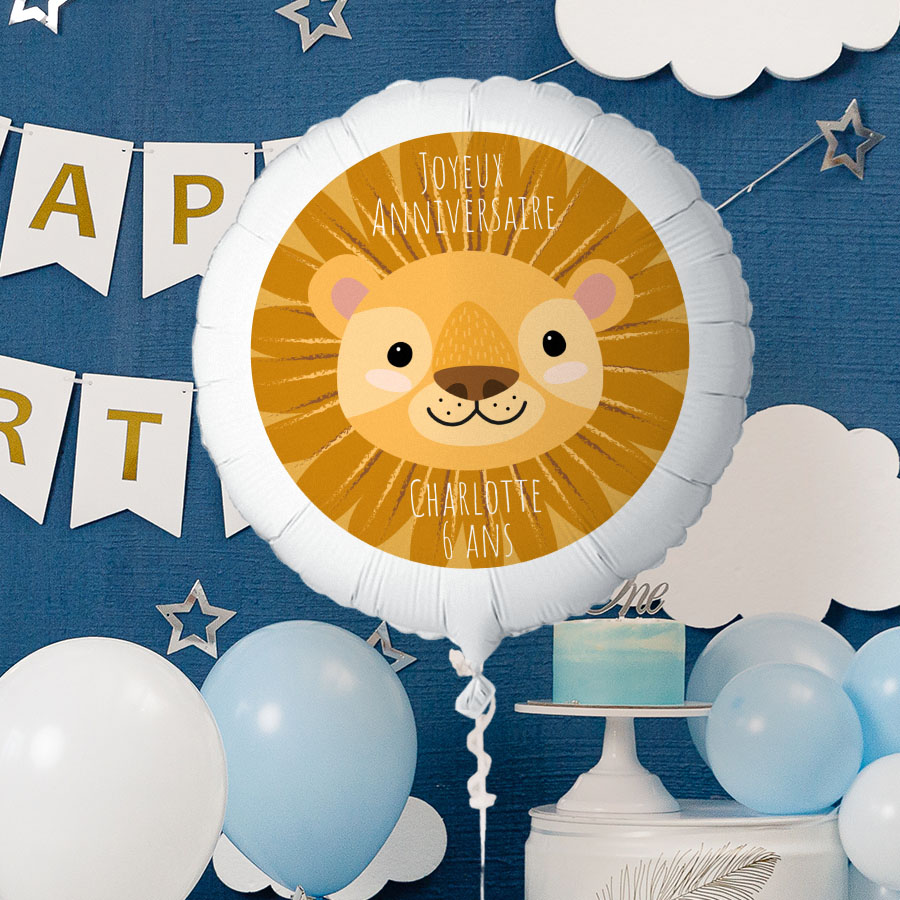Leone Kit Compleanno Completo – Palloncini Metallizzati, Decorazioni Per Torta E Addobbi Per Feste A Tema