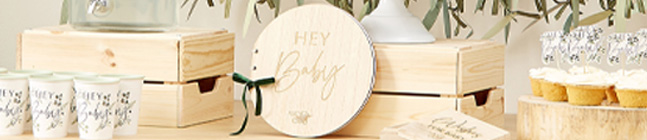 Tema di compleanno Botanical Hey Baby per il tuo bambino