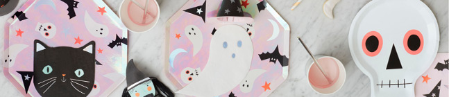 Tema di compleanno Funky Halloween Iridescente per il tuo bambino