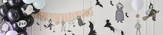 Tema di compleanno Halloween Vampiro e strega per il tuo bambino