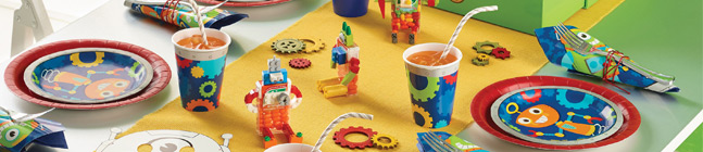 Tema di compleanno Robot Party per il tuo bambino