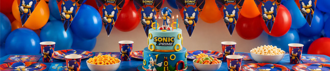 Tema di compleanno Sonic Prime per il tuo bambino