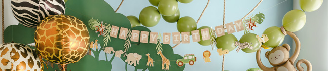 Tema di compleanno Baby Safari per il tuo bambino