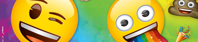 Tema di compleanno Emoji Rainbow per il tuo bambino