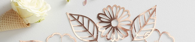Tema di compleanno Liberty Rose Gold per il tuo bambino