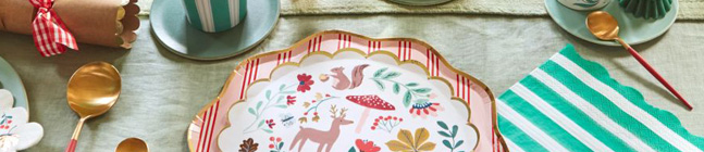 Tema di compleanno Foresta di Natale per il tuo bambino