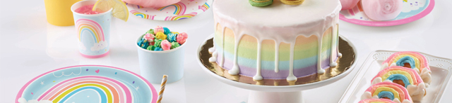 Tema di compleanno Arcobaleno felice per il tuo bambino