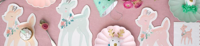 Tema di compleanno Renne pastello per il tuo bambino