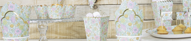 Tema di compleanno Shabby Chic Fiori per il tuo bambino