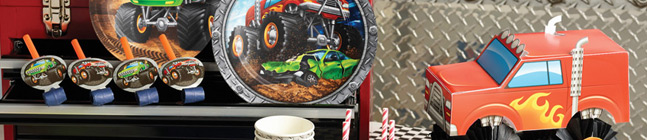 Tema di compleanno Monster Truck Rally per il tuo bambino