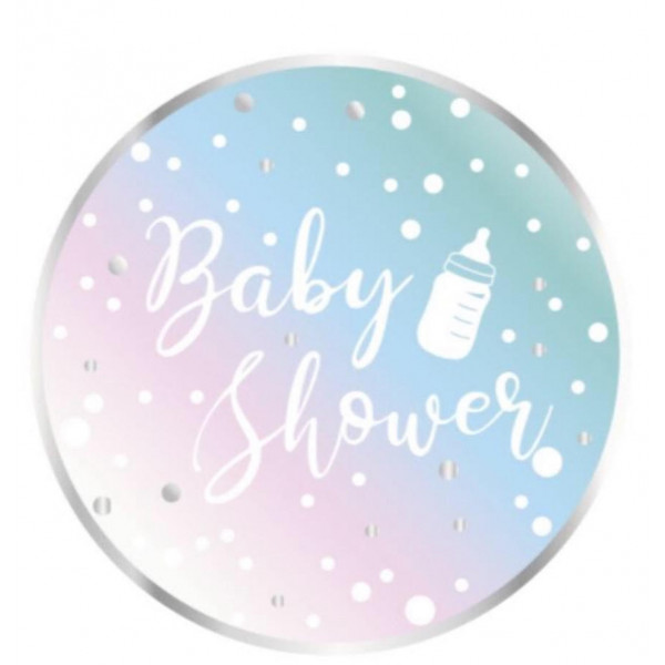 Decorazione Baby Shower 'It's A Girl' - Set Coriandoli E Striscione Rosa Per Feste - Foto 2
