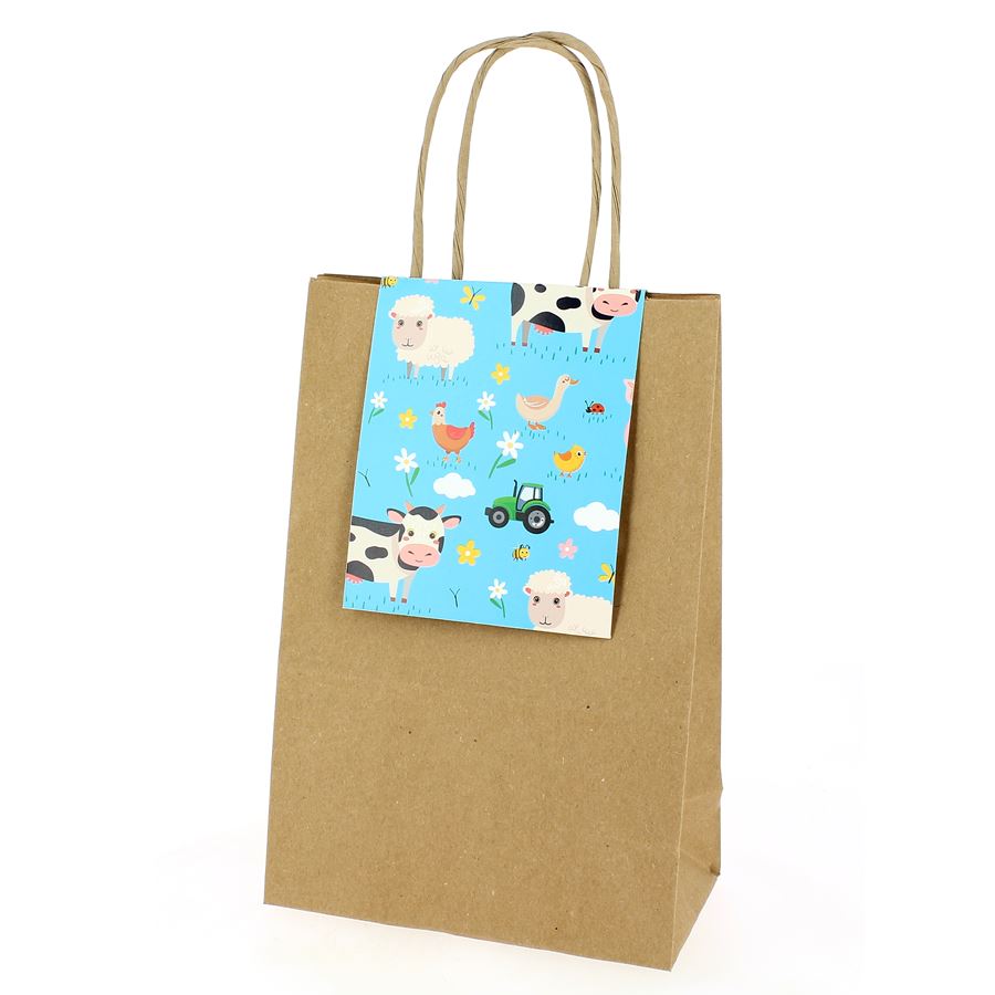 Sacchetti Regalo TSI Con Animali In Festa - 12 Pezzi, 23x18x10 Cm, Carta Resistente E Rivestiti