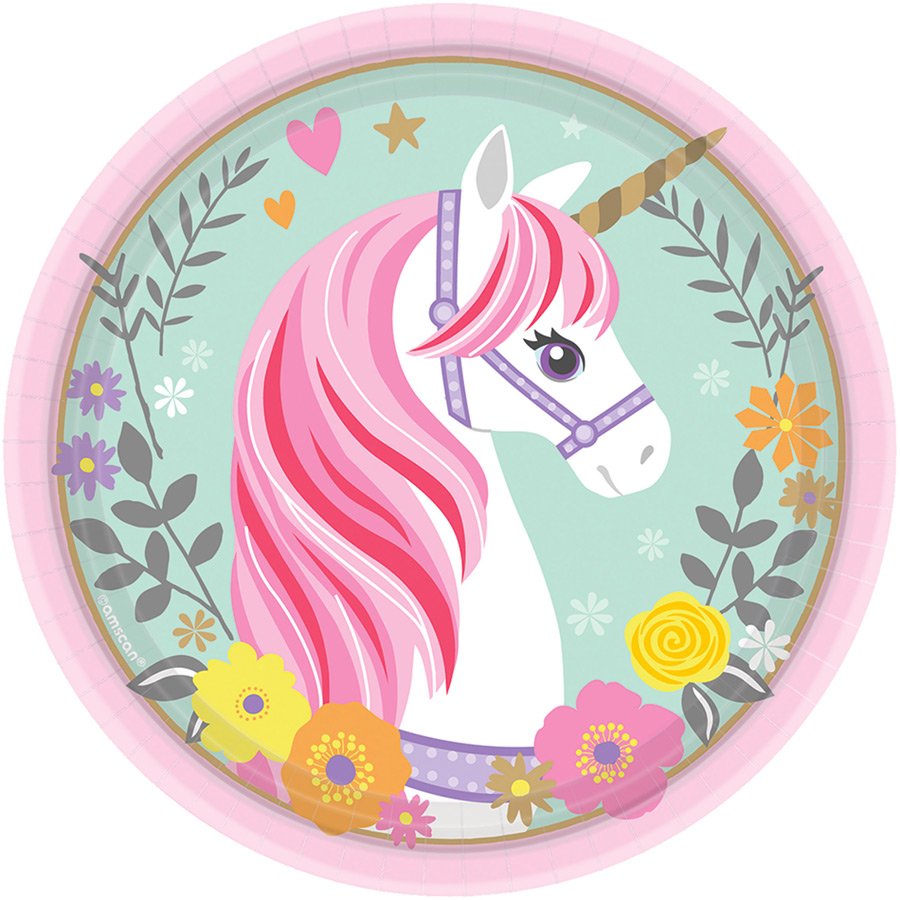 Amscan 12 Decorazioni A Spirale Unicorno Magico Per Feste Di Compleanno - Fronzoli Laminati E Ritagli
