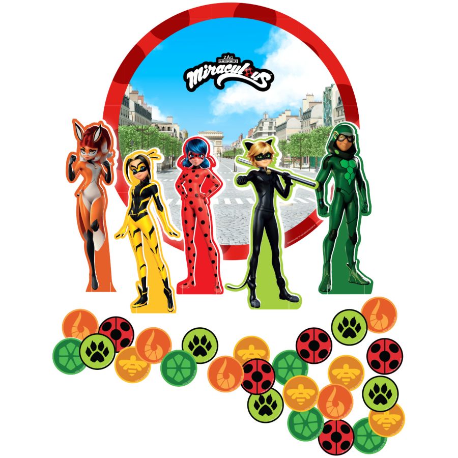 Verbetena IRPot Kit Compleanno Ladybug 24 Pezzi – Miraculous – Stoviglie E Posate Per Festa