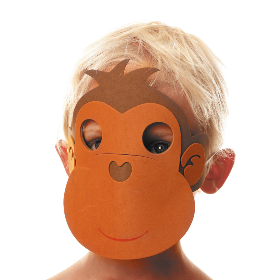Maschera scimmia - Schiuma per il compleanno del tuo bambino - Annikids