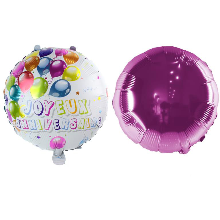 2 Palloncini Buon compleanno Double face Rosa (45 cm) per il compleanno del  tuo bambino - Annikids