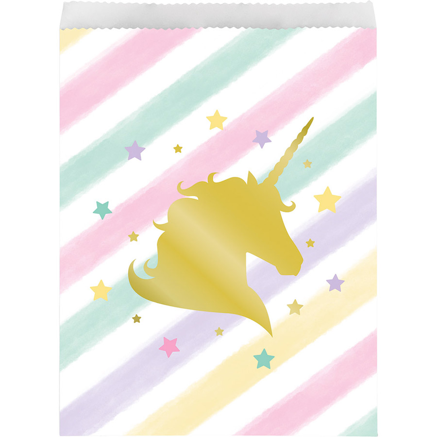 10 Sacchetti regalo Unicorno arcobaleno pastello per il compleanno del tuo  bambino - Annikids
