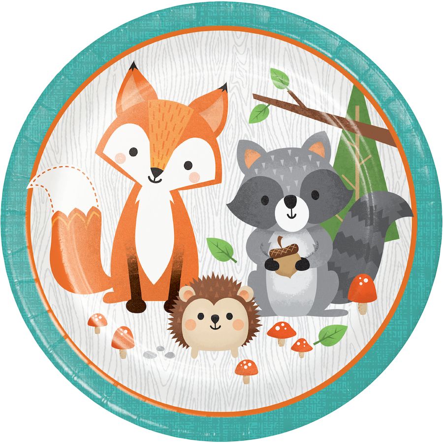 Biglietto Di Compleanno Con Animali Del Bosco – Acquerello Originale Da 170x138 Mm, Carta Testurizzata 350g, FSC, Riciclabile, Con Busta