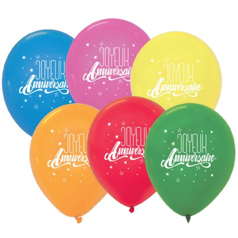 6 palloncini di buon compleanno - Multicolore per il compleanno del tuo  bambino - Annikids