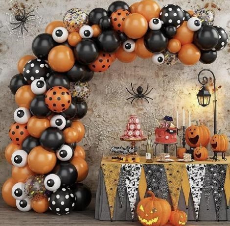 56 PCS Halloween Decorazioni, Casa Palloncini Addobbi Horror, Set Di