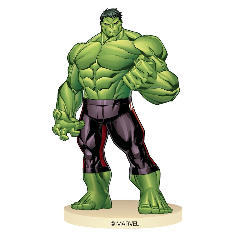 Figura di Hulk su base (9 cm) per il compleanno del tuo bambino