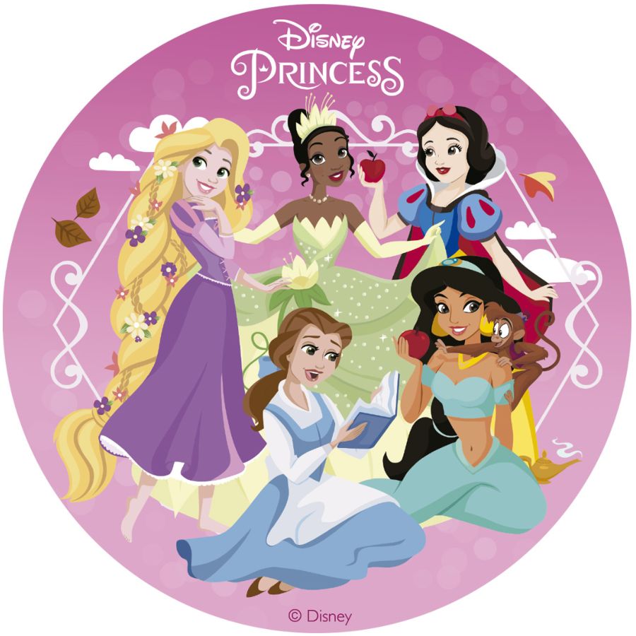 Piccolo Disco Principesse Disney (15,5 cm) - Commestibile - senza E171 -  Annikids