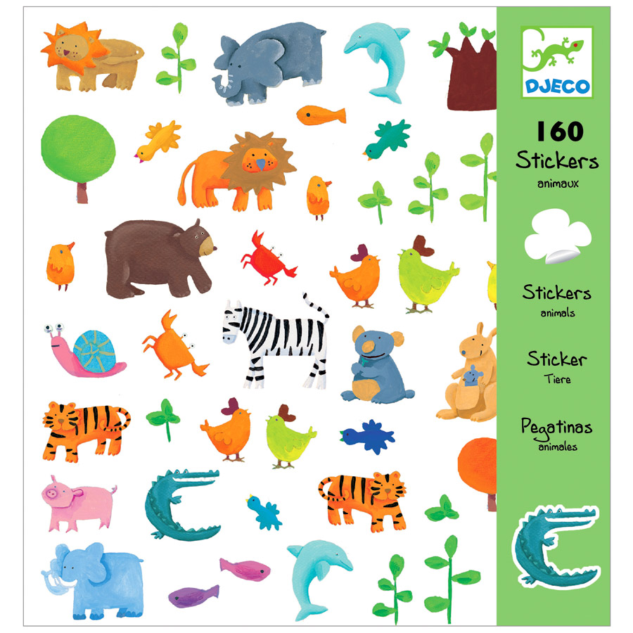 160 Adesivi animali per il compleanno del tuo bambino - Annikids