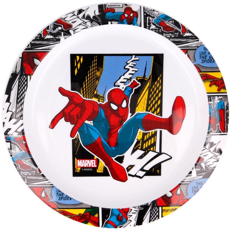 Piatto di Plastica Spider-Man (20 cm) per il compleanno del tuo bambino -  Annikids