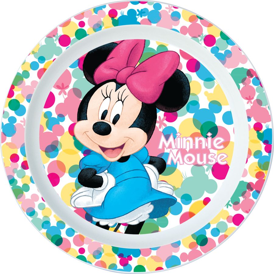 Piatto di plastica Minnie (20 cm) per il compleanno del tuo bambino -  Annikids